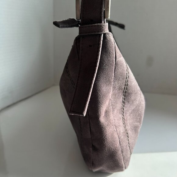 Esprit Suede Hobo Shoulder Bag, Adjustable Strap in Dark Brown - Picture 2 of 12
